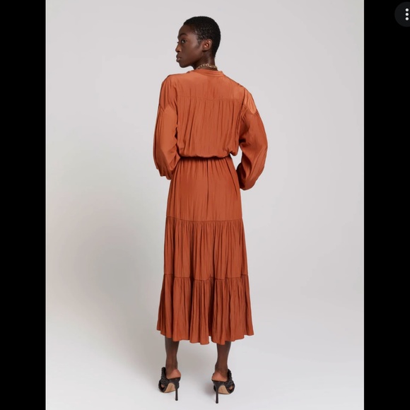 NWT! A.L.C. Jenine Belted Midi Dress - Picture 5 of 14